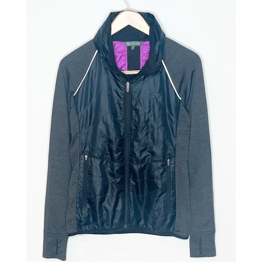 Title Nine Willpower Running Quilted Hooded Jacket Size Small